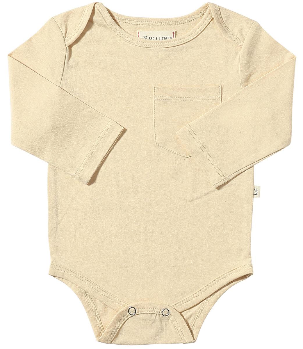 Cream Pocket Onesie