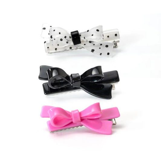 Black Dot Bow Set