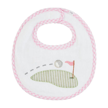 Gingham Applique Golf Bib