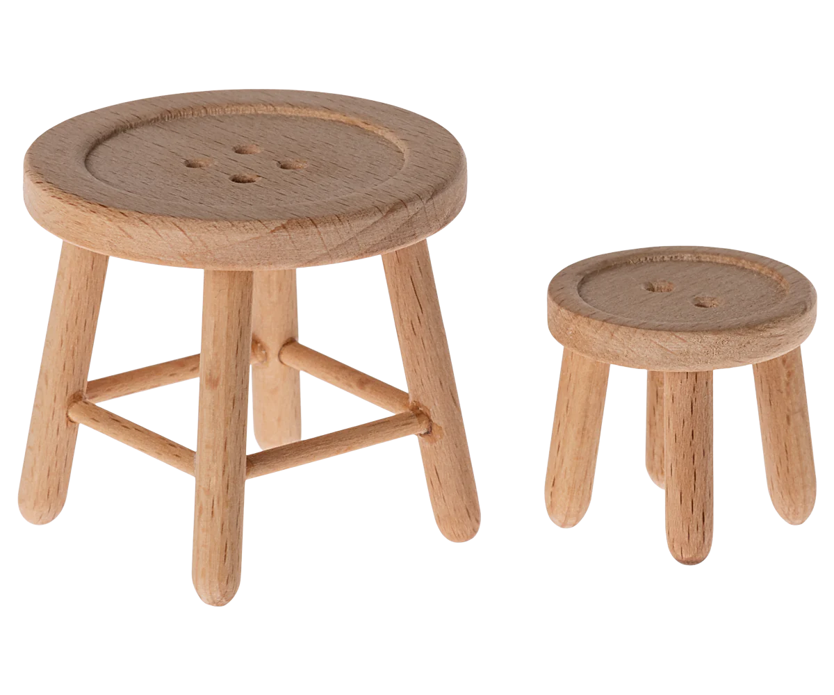 Table and Stool Set