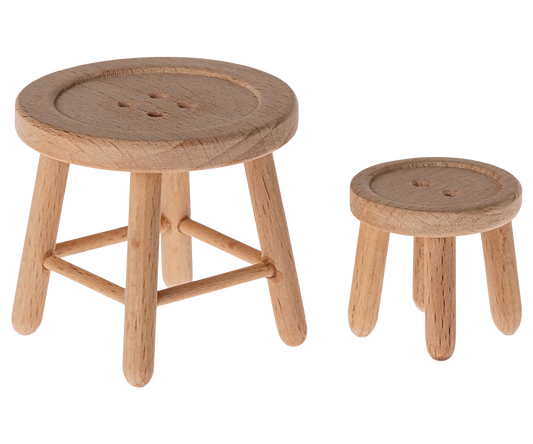 Table and Stool Set