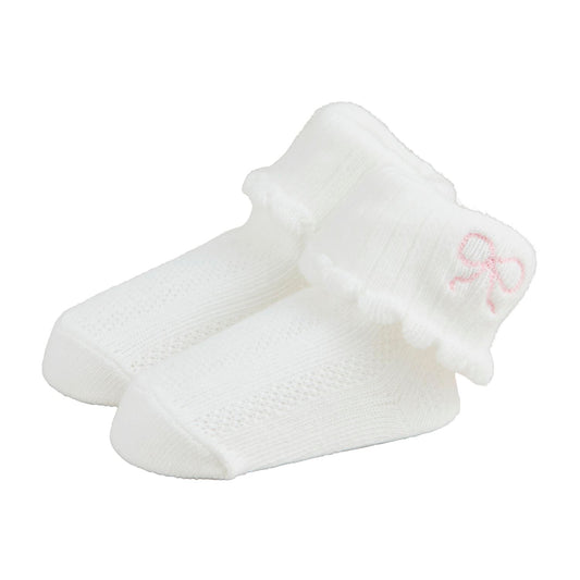 Bow Foldover Sock