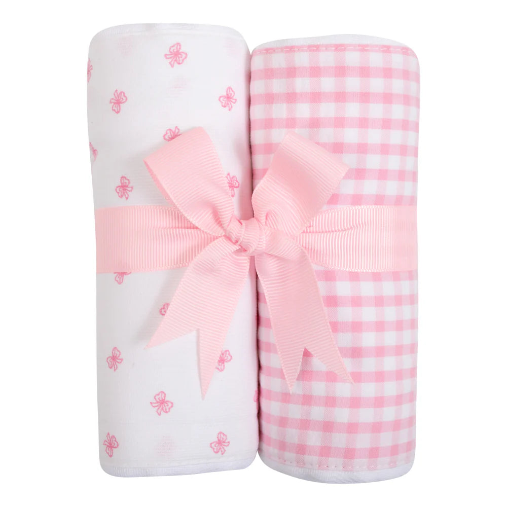 Bow Burp Cloth Set