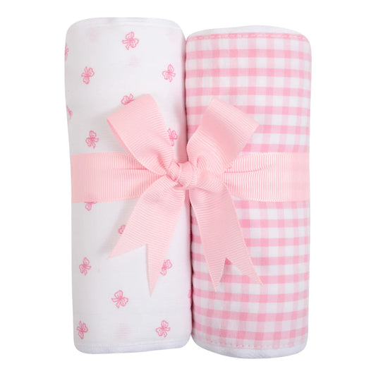 Bow Burp Cloth Set