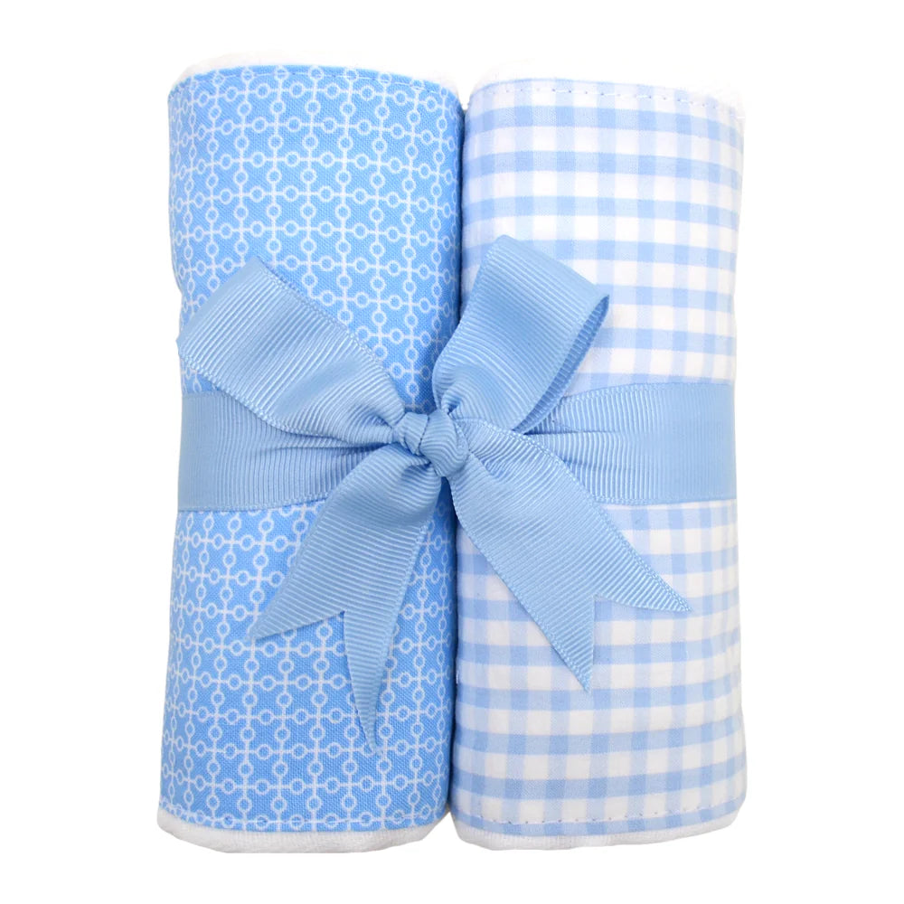 Baby Blue Burpcloth Set