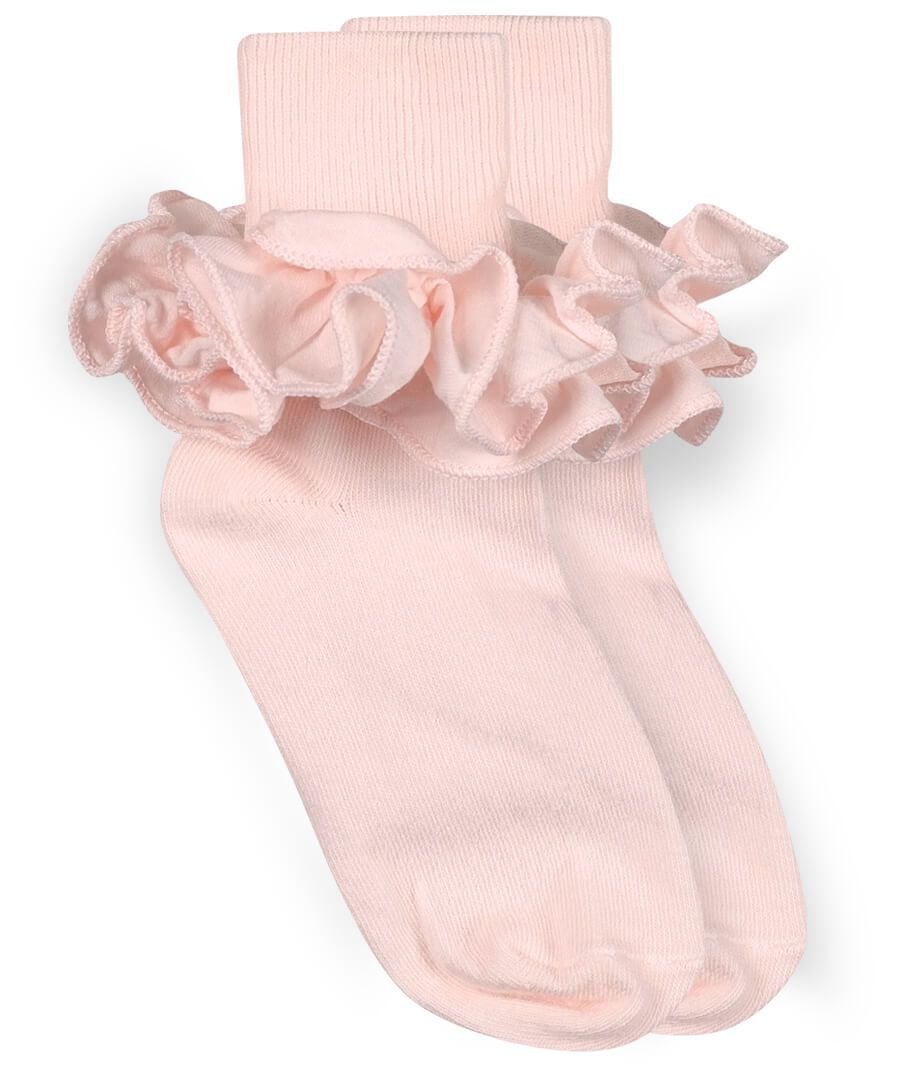 Pastel Pink Ruffle Socks