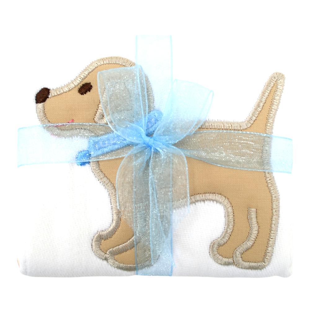 Blue Lab Burp Cloth