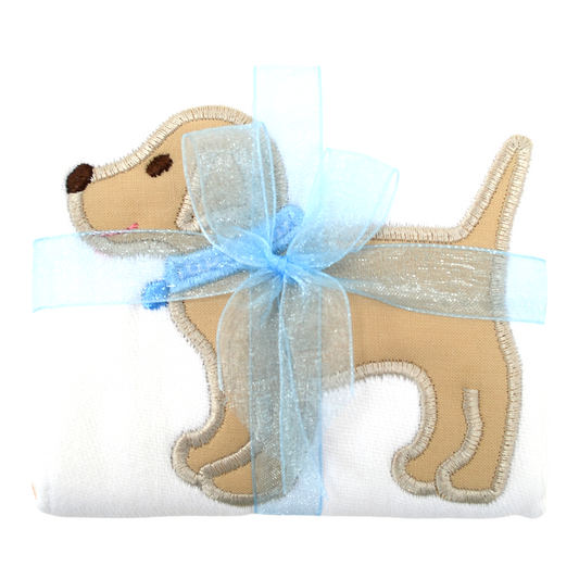 Blue Lab Burp Cloth