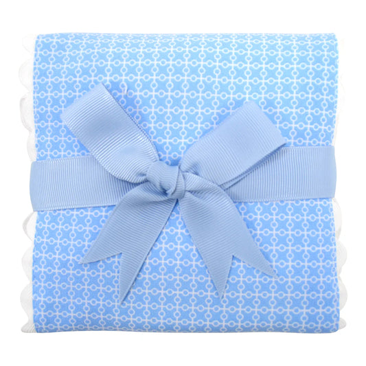 Fancy Blue Burp Cloth