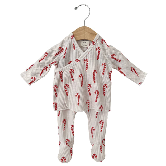 Candy Cane Kimono & Pant Set