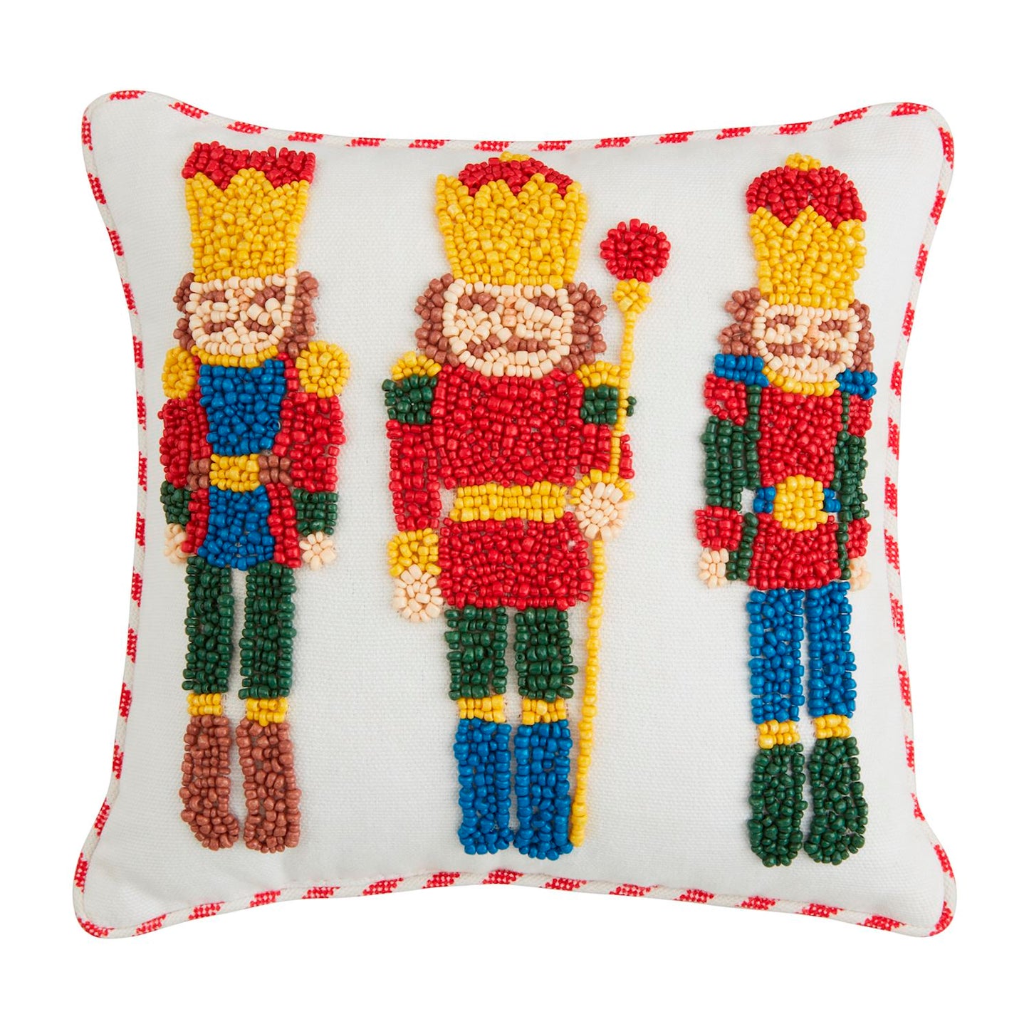 Christmas Beaded Pillow