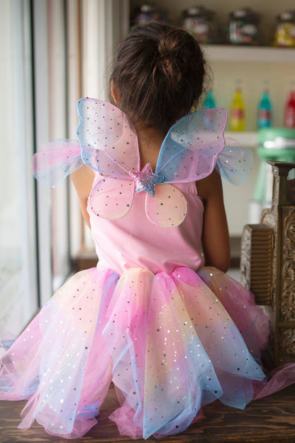 Rainbow fairy wing dress