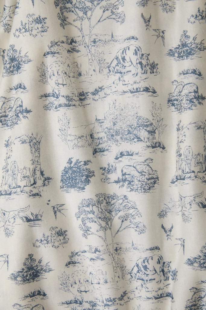 Blue Toile Wrap