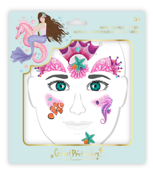 Mermaid Face Stickers