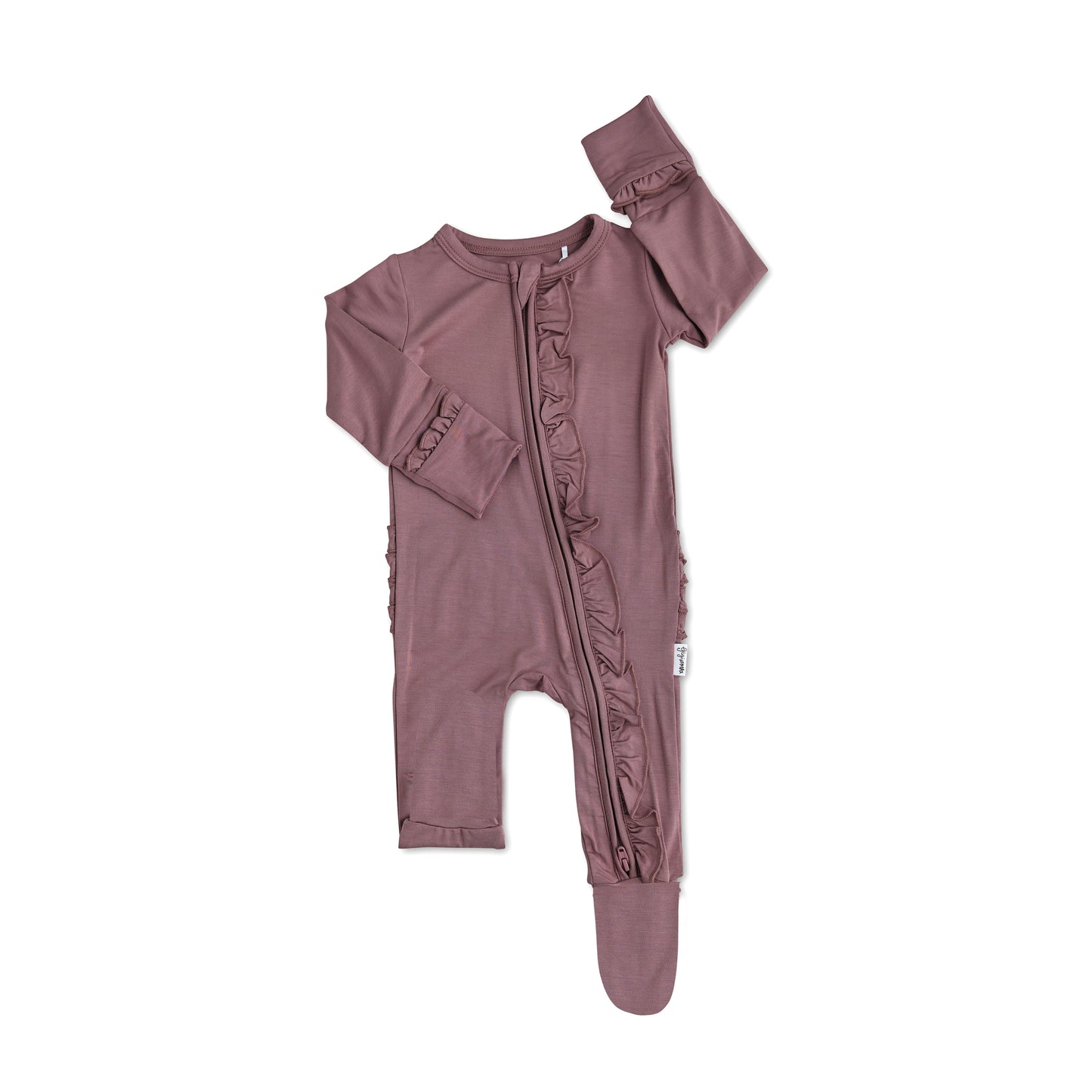 Kate Ruffle Mauve Footie