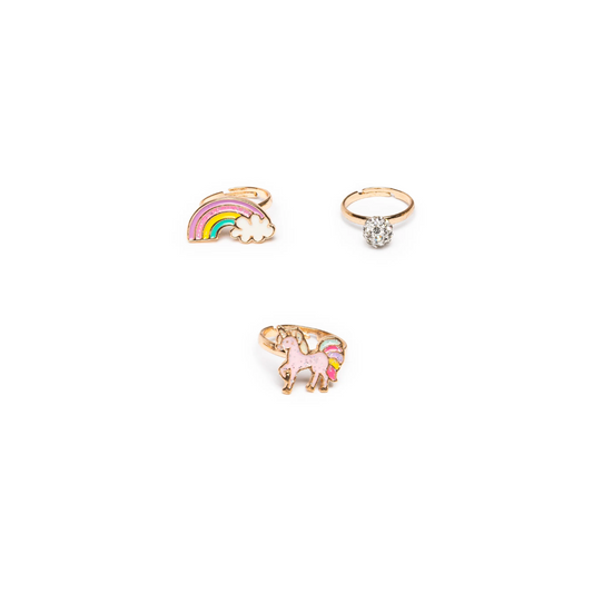 Unicorn rainbow rings