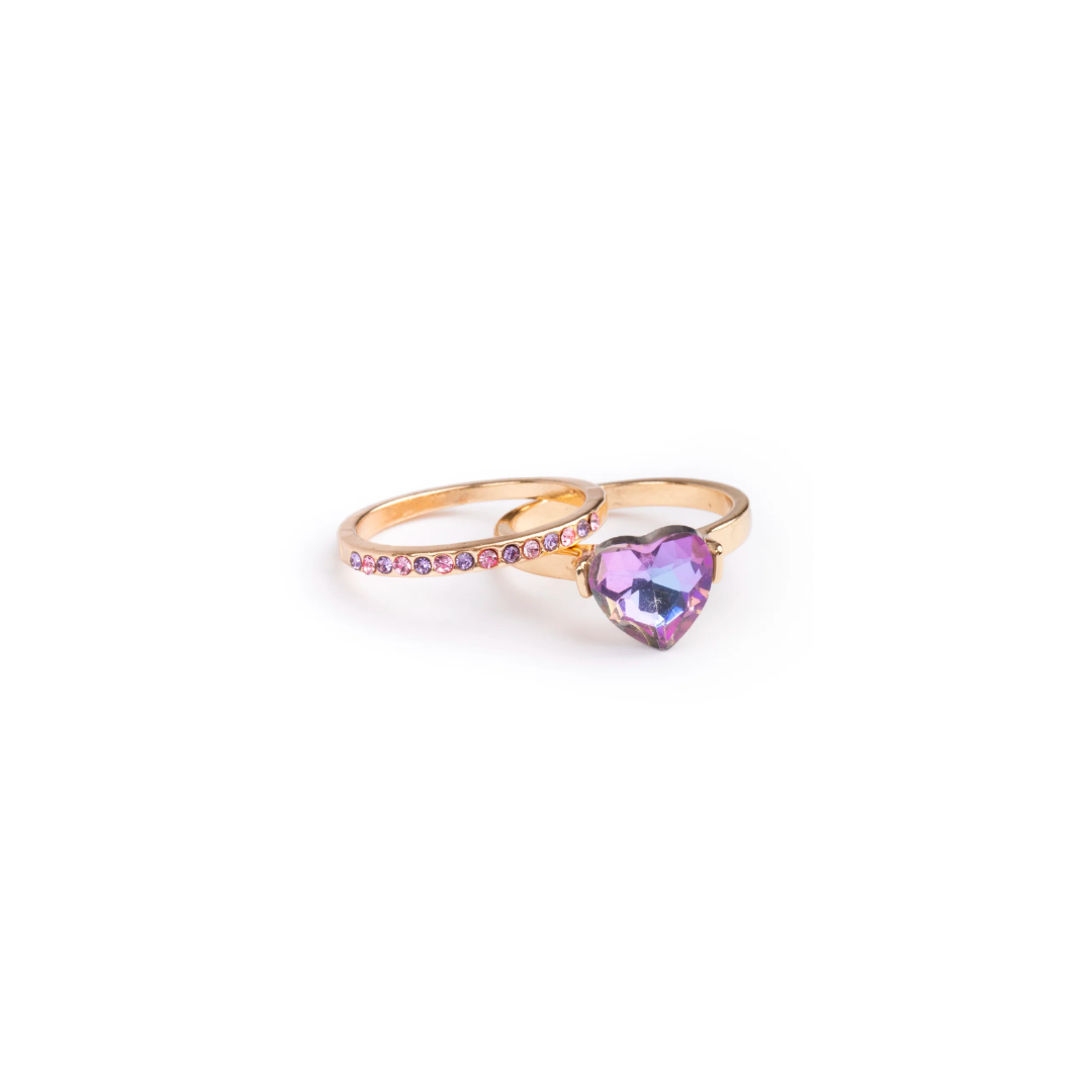 Precious purple ring set