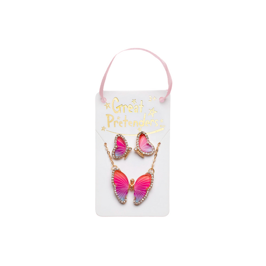 Boutique butterfly earring set