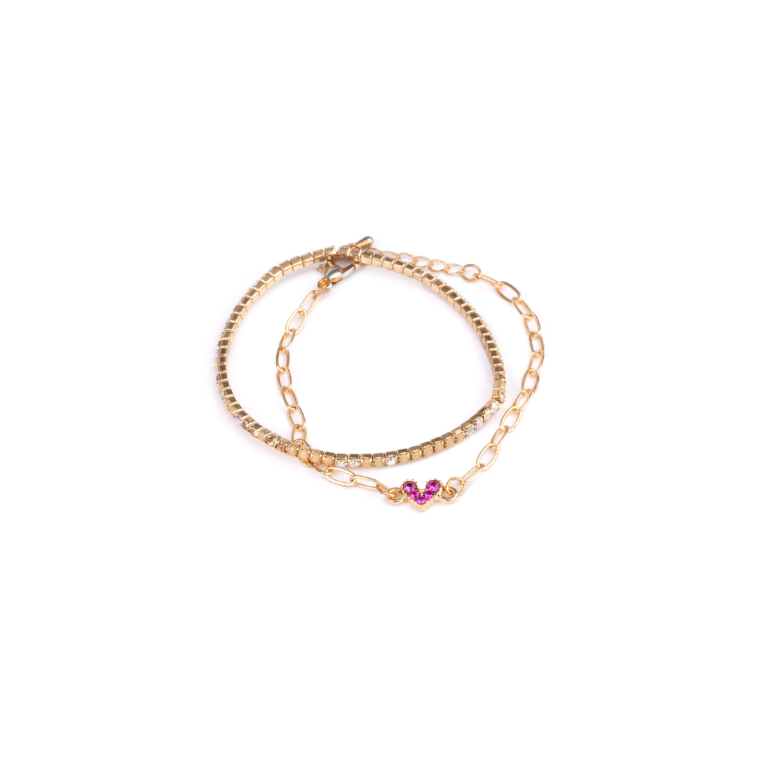 Linked w/ love bracelet