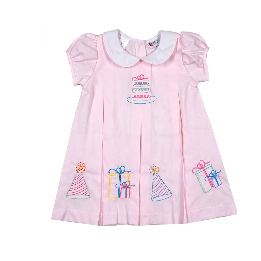 Birthday Collared Embroidered Dress