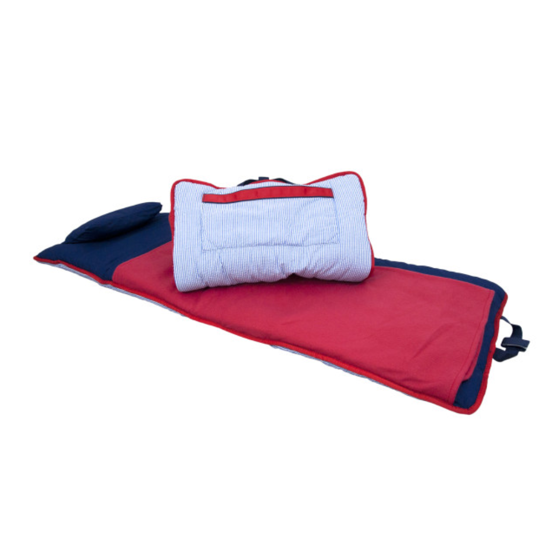 Navy/Red Seersucker Nap Mat