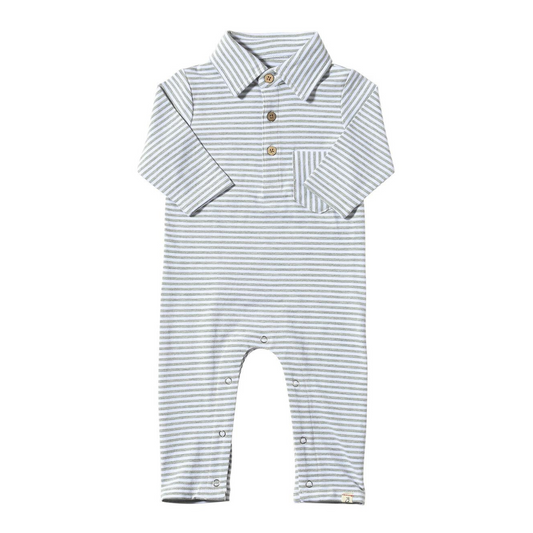 Kingston Grey Polo Romper