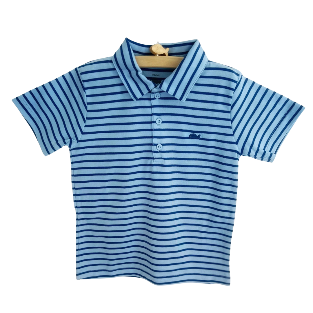 Navy Stripe Polo