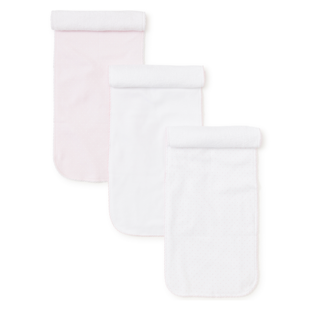 Pink Dot Burp Cloth Set