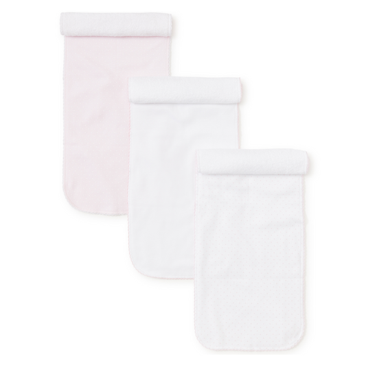 Pink Dot Burp Cloth Set