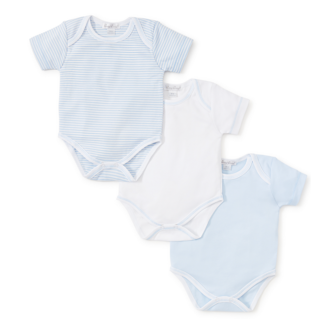 Blue Stripe Onesie Set