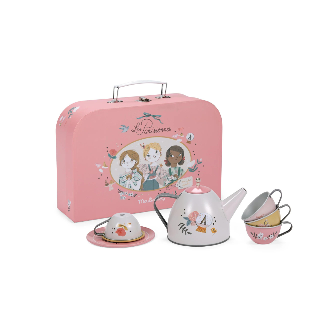 Suitcase Metal Tea Set