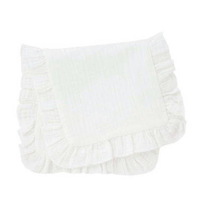 White Muslin Burp Cloth