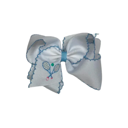 Summer Embroidered Activities Bow