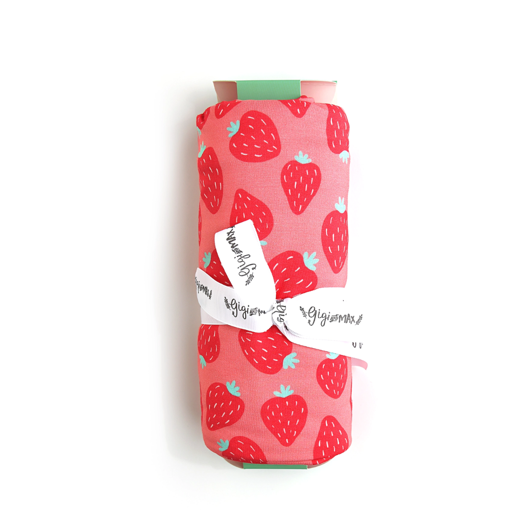 Strawberry Bamboo Swaddle