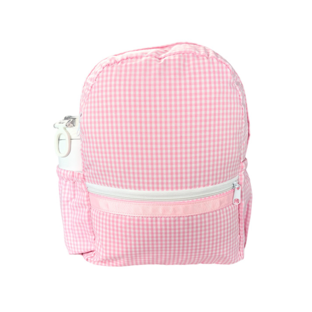 Pink Gingham Medium Backpack