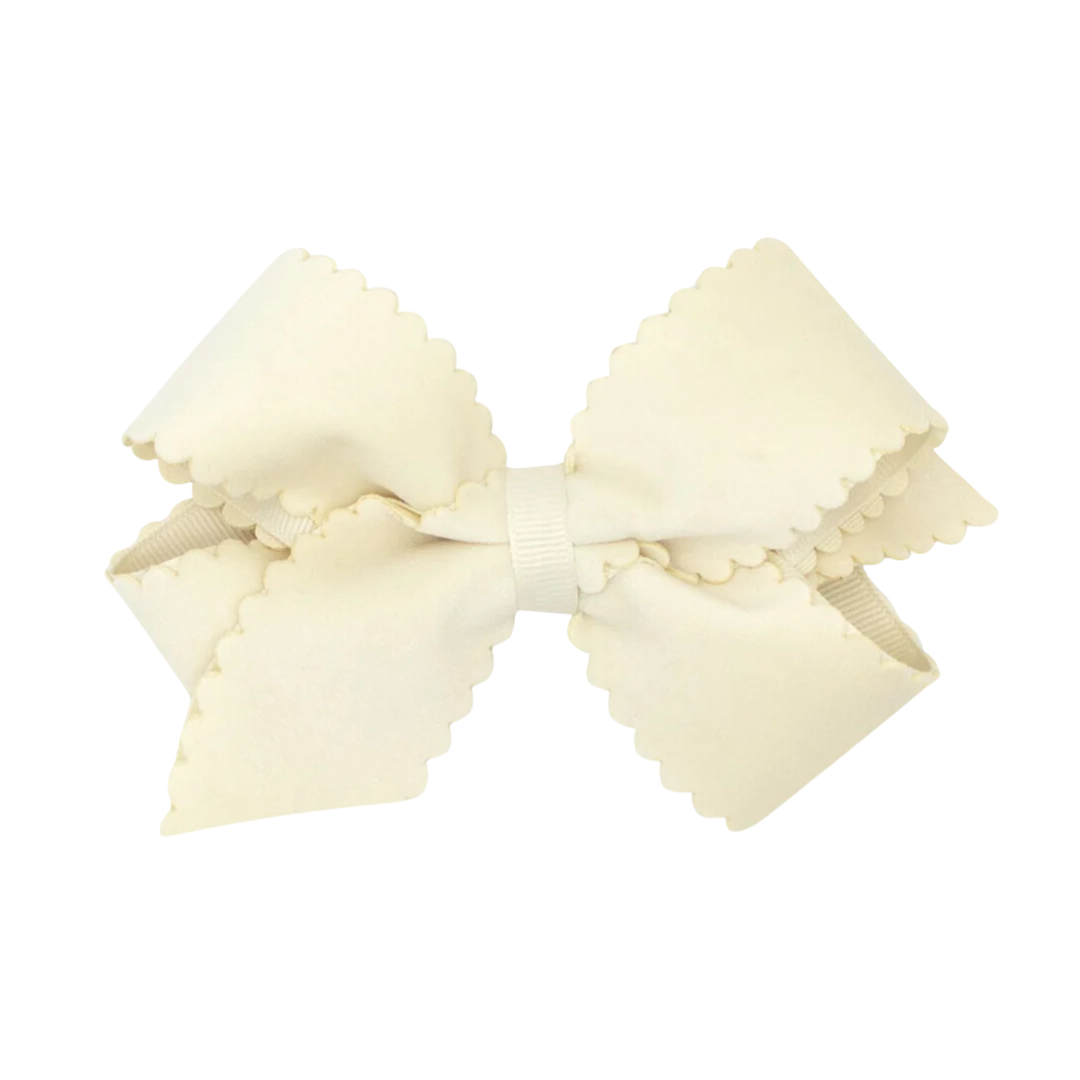 Scallop Velvet Bow