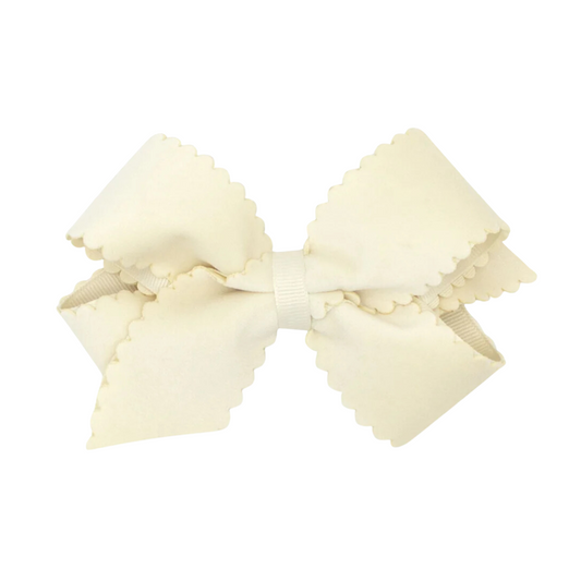 Scallop Velvet Bow