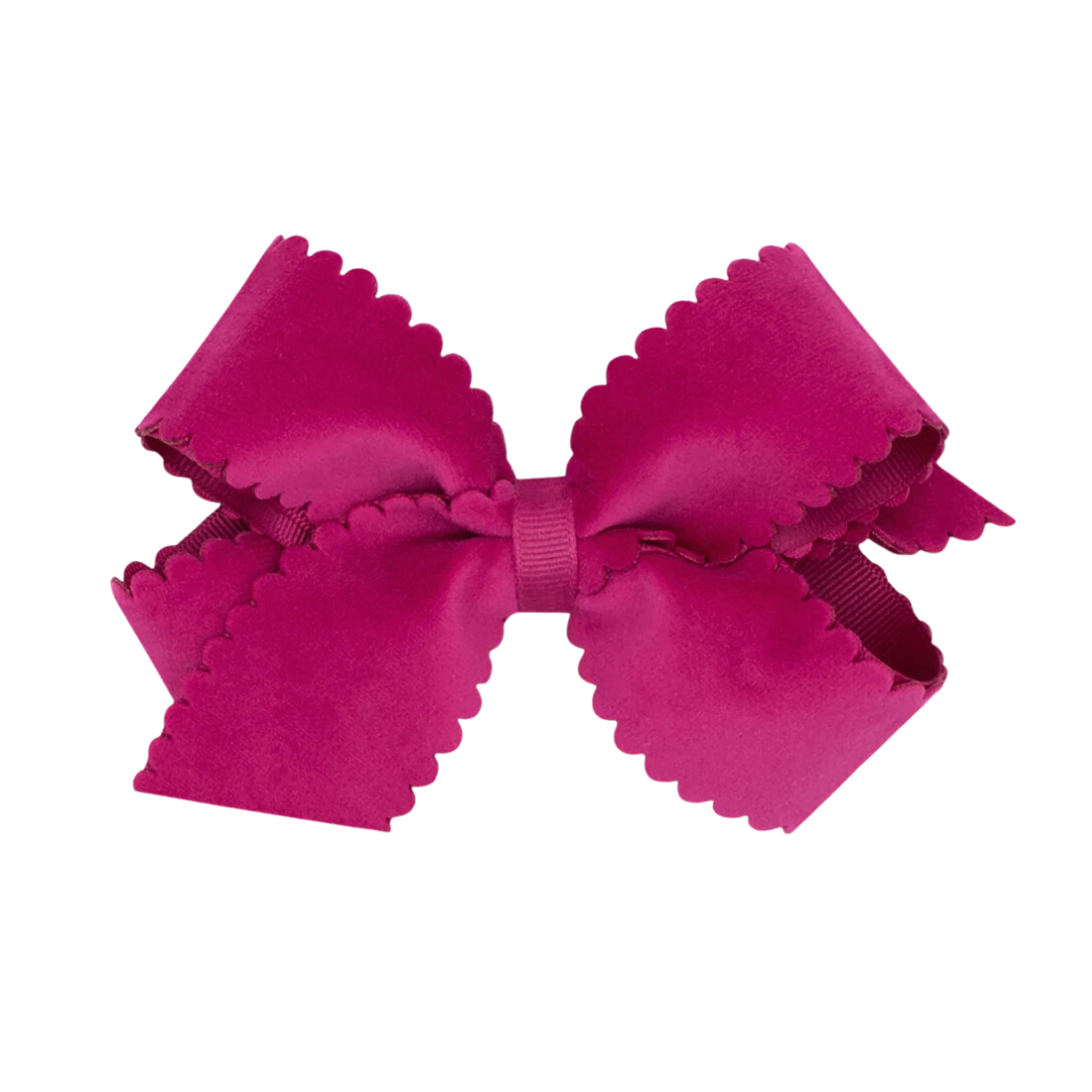 Scallop Velvet Bow