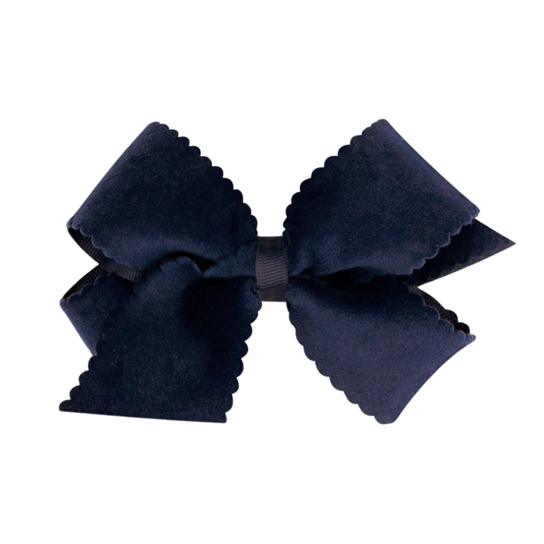 Scallop Velvet Bow