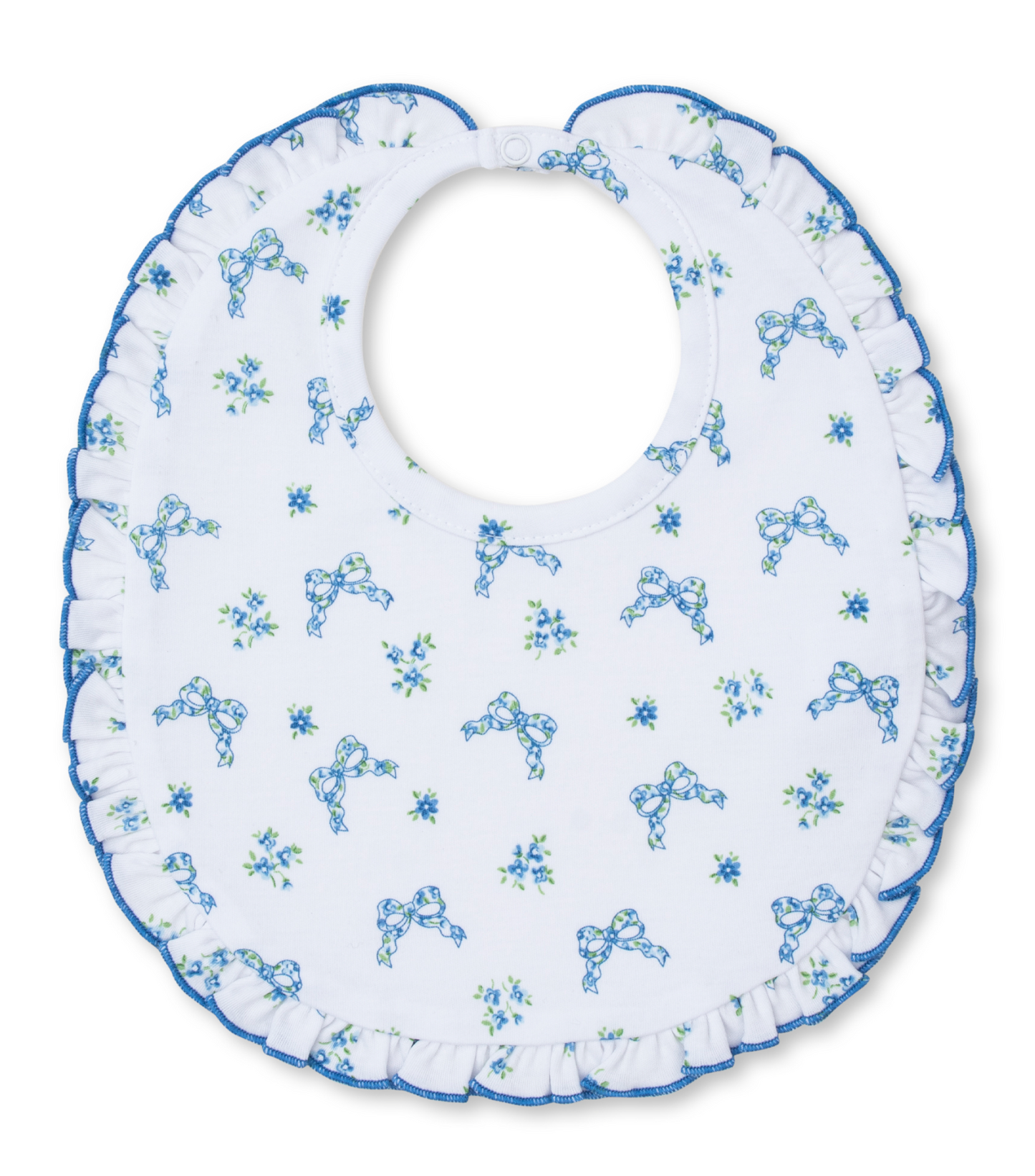 Blue Bow Bib