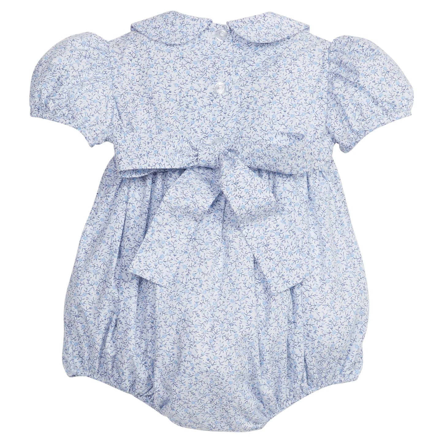 Blue Smocked Bow Bubble