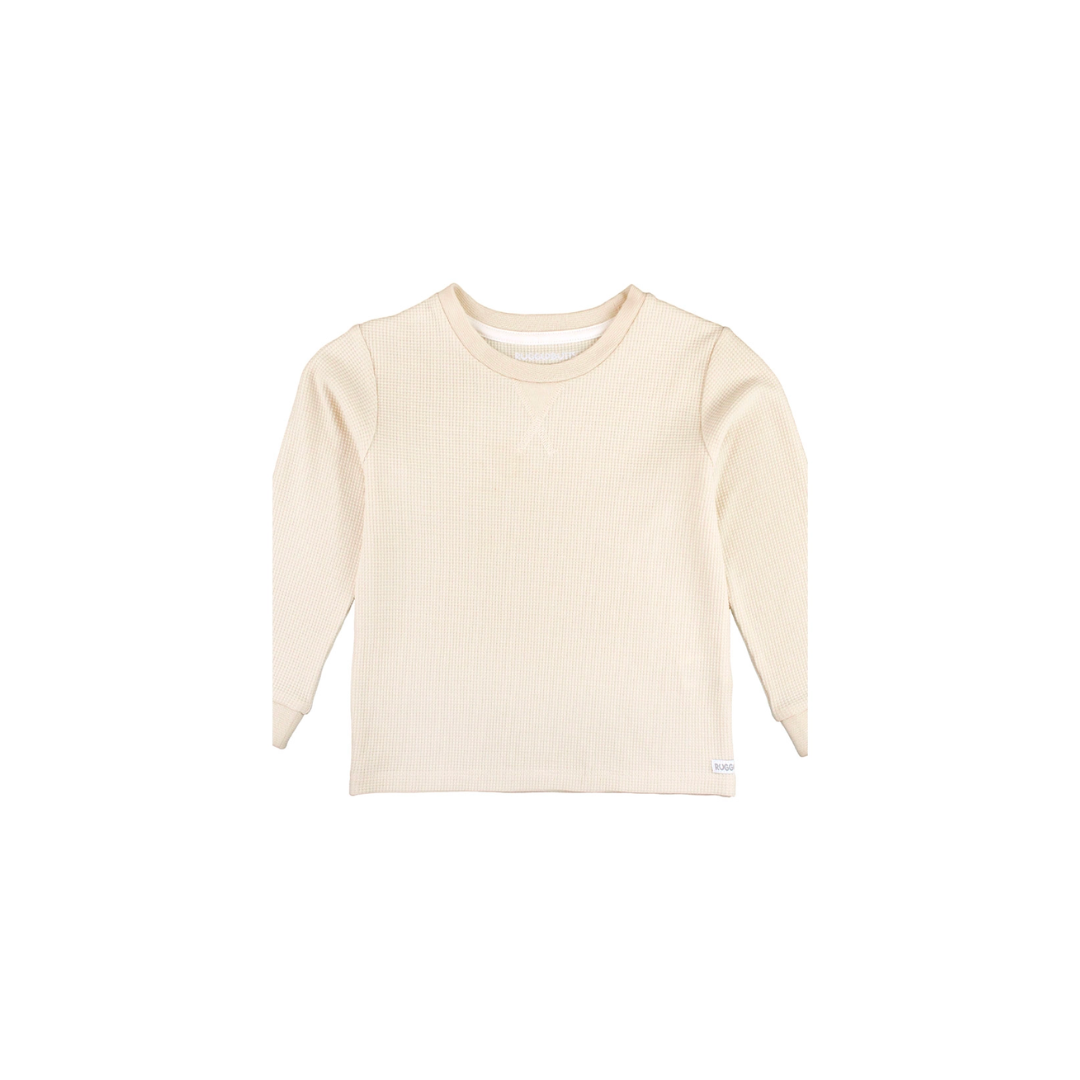 Oatmeal Knit Crew Neck Shirt