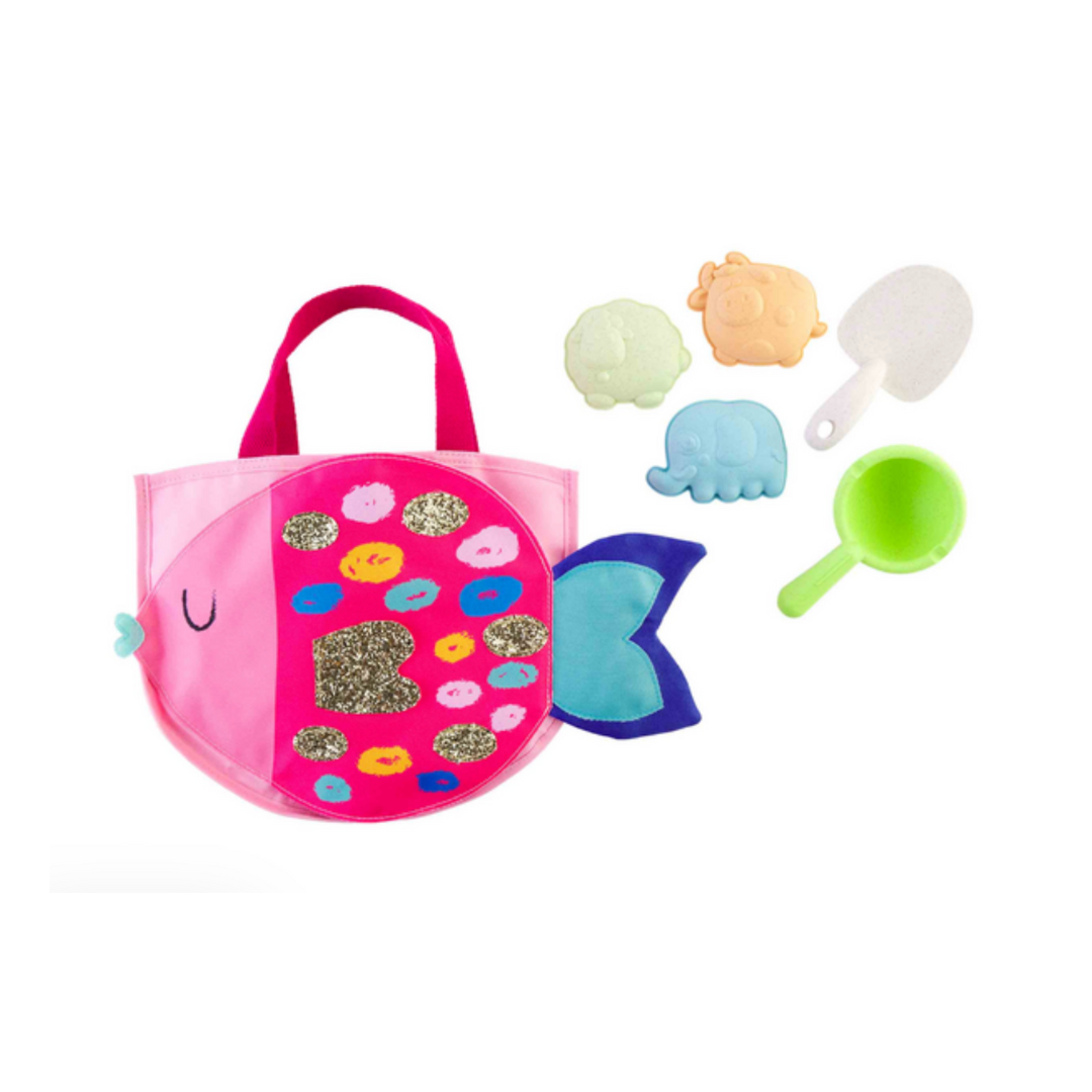 Beach tote/toy set