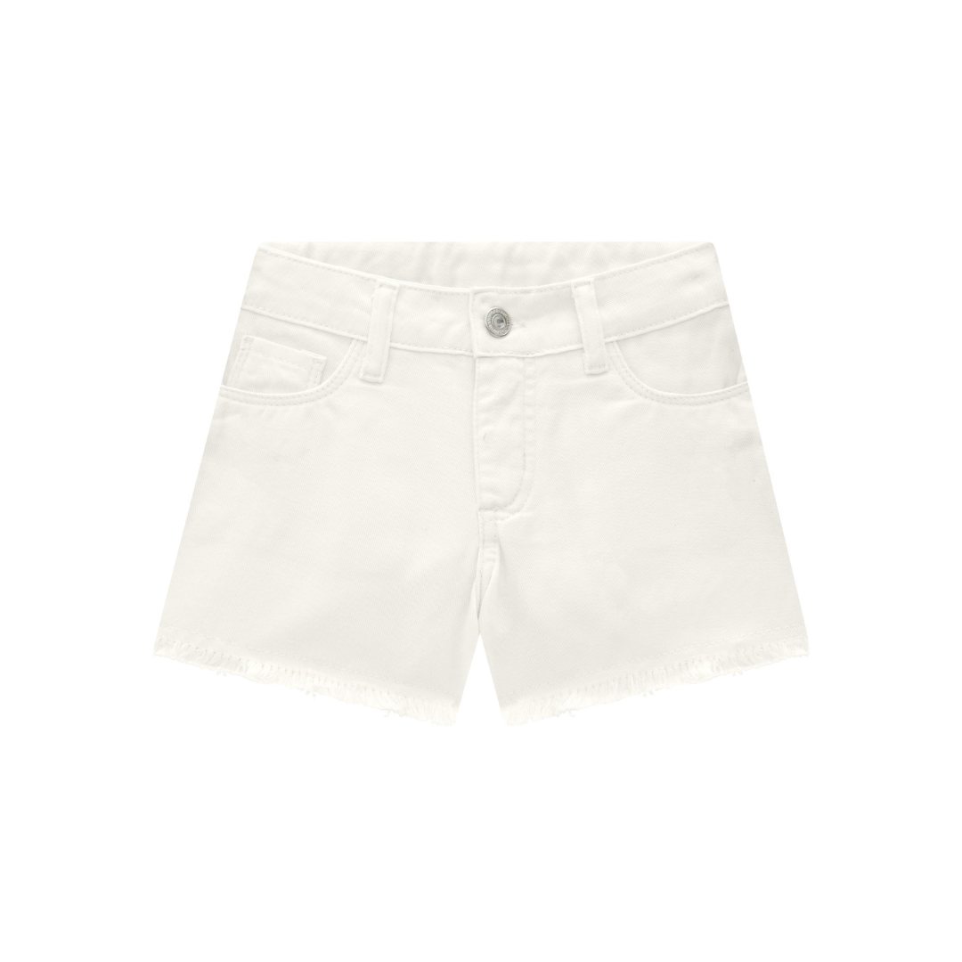 White jean shorts