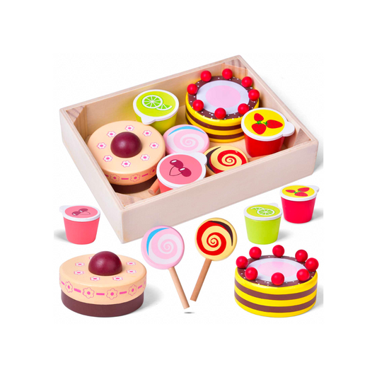 Wooden Dessert Play Set