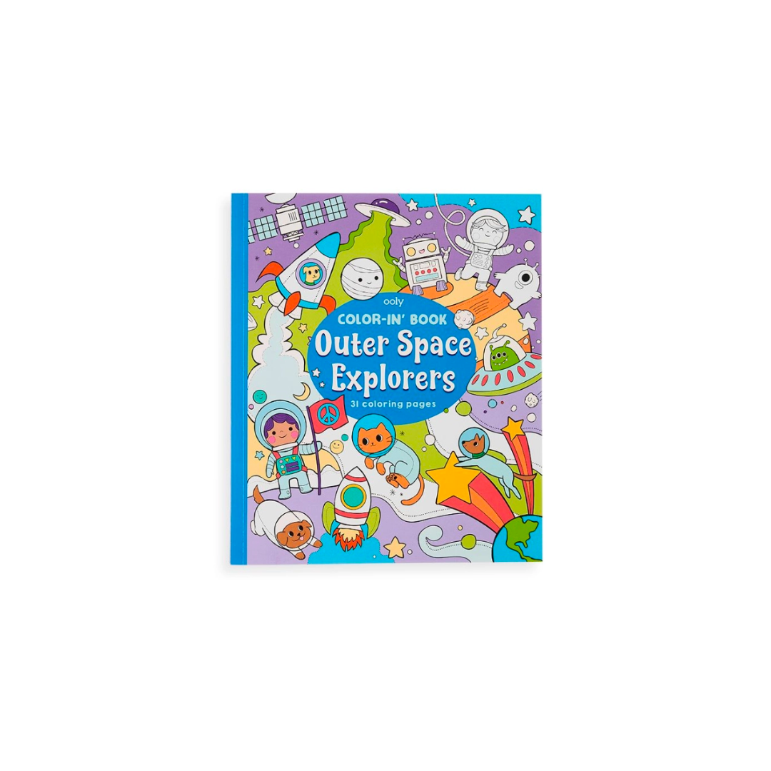 Outer Space Explorers Coloring Book