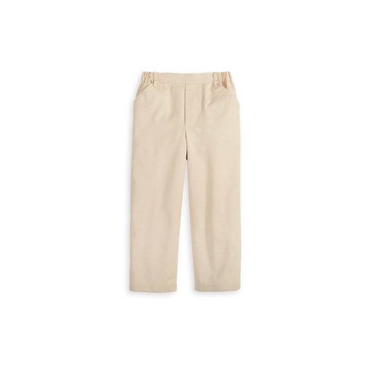 Stone Twill Faux Zip Pant