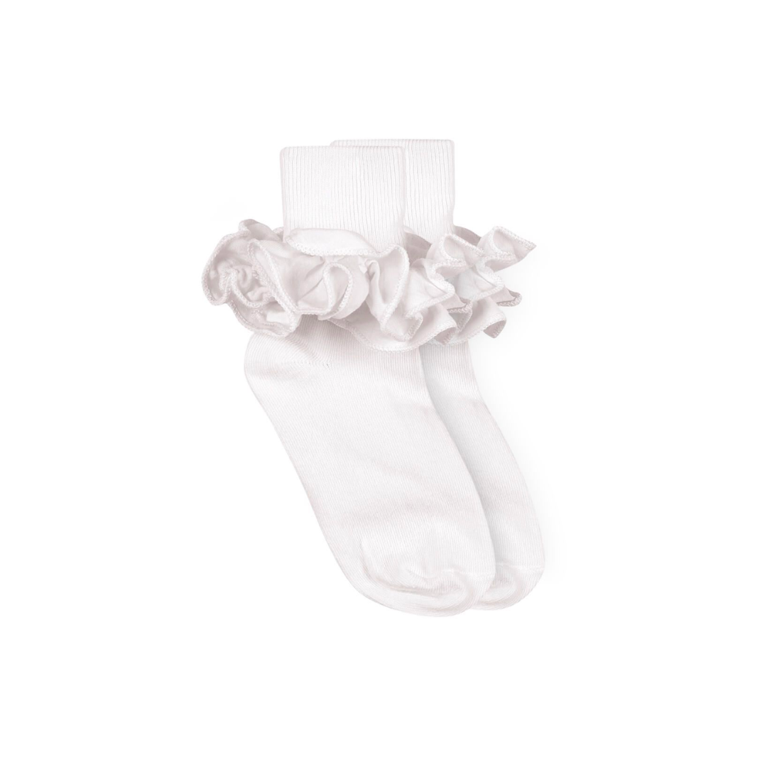 White Ruffle Socks