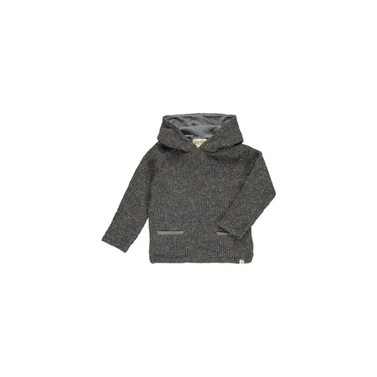 Grey Knit Hoodie