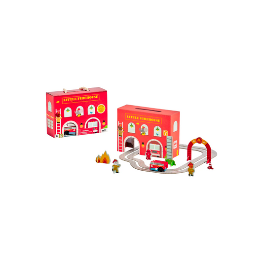 Wind Up & Go Fire Station Set